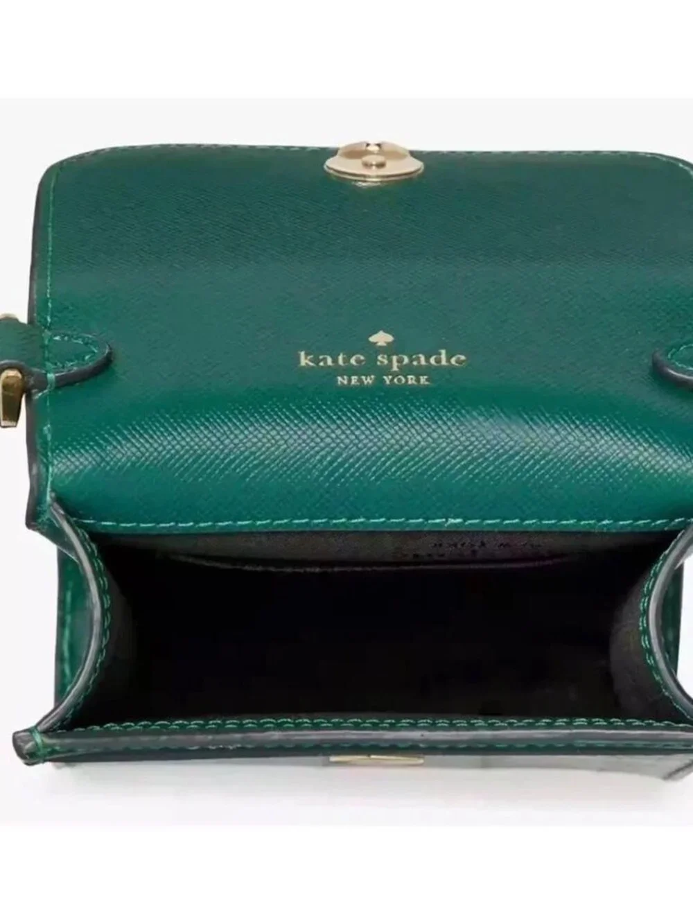 Kate Spade Madison Phone Crossbody Women Jade Green Saffiano Leather NWT